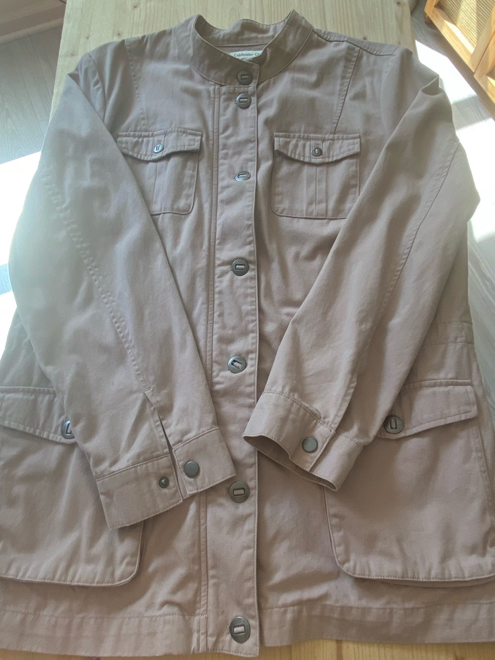 Coldwater Creek Zip & Button Up Jacket Sz M